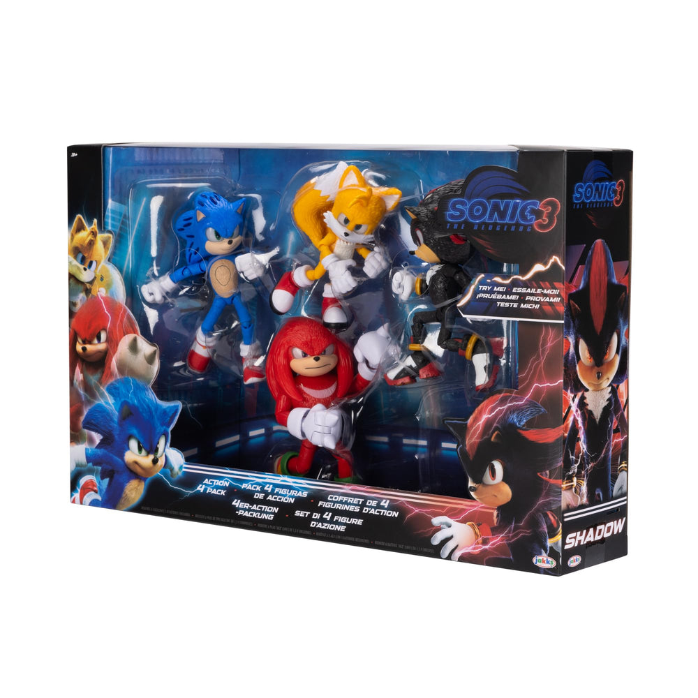 Sonic The Hedgehog 3 Movie 5-inch figure set supports varied scene recreations.