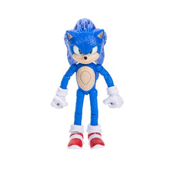 Sonic The Hedgehog 3 Movie 5-inch Shadow figure with light-up quills for eye-catching display.