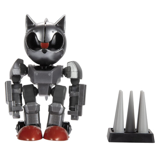 Sonic The Hedgehog Mecha Sonic figure in 4-inch form, ideal for dynamic poseable play.