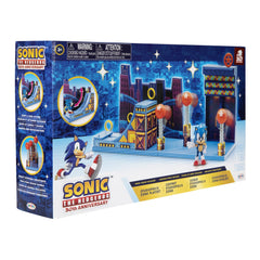 Sonic the Hedgehog Mic Drop platform for dramatic stunt moments.
