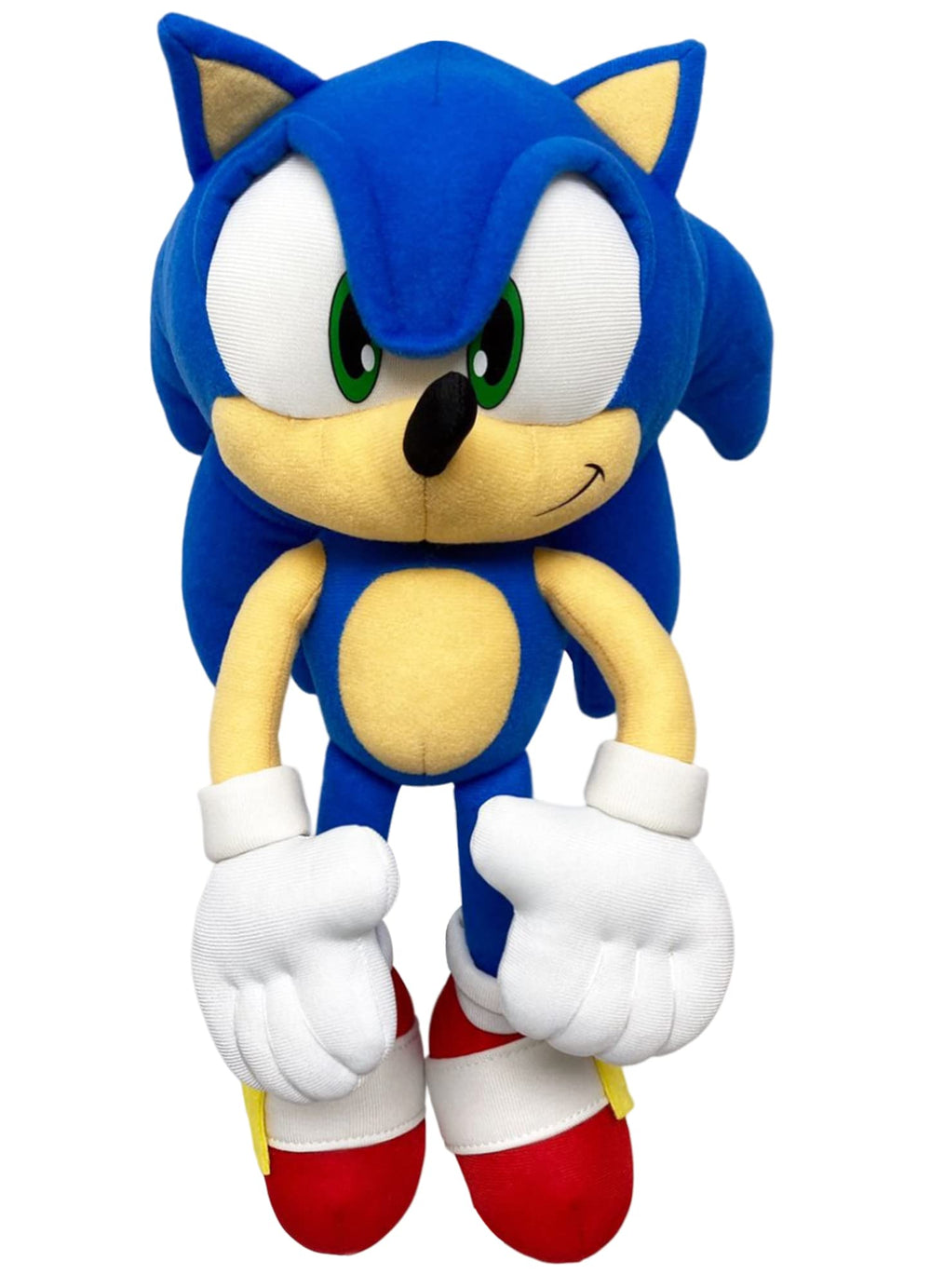 Sonic The Hedgehog 12-inch plush full figure, soft and cuddly for play and display.