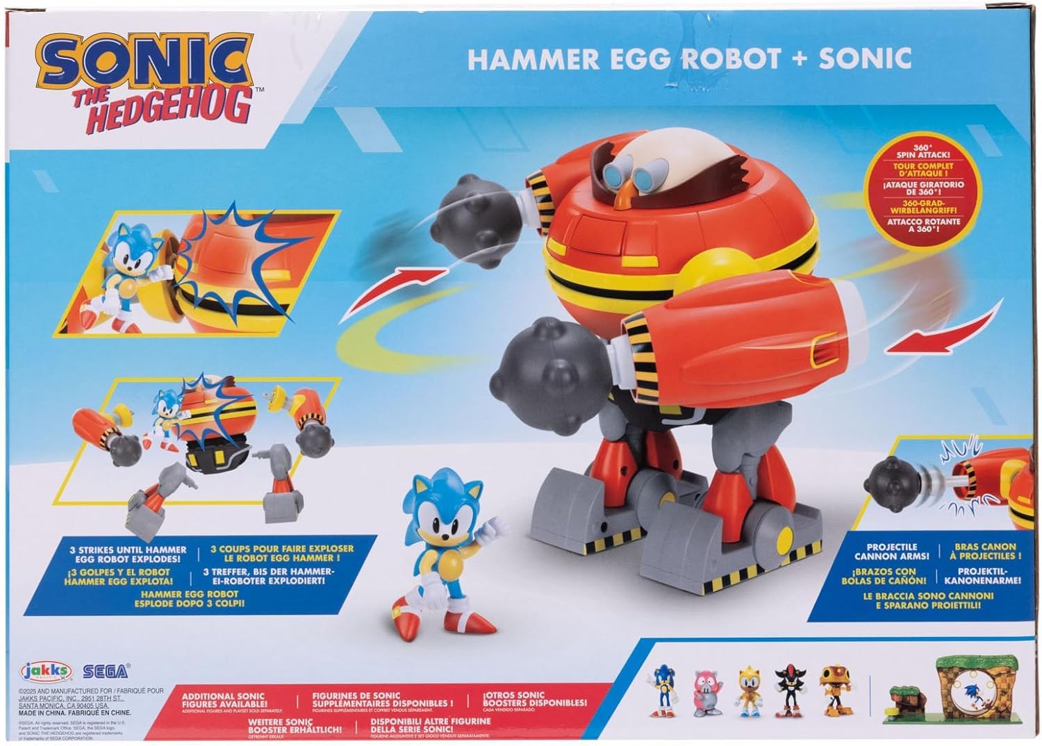 Sonic The Hedgehog hero vs Hammer Egg Robot battle scene invites storytelling.