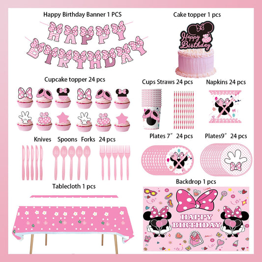 Sonikawa foil balloon pink mouse highlighting festive focal point