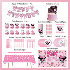 Sonikawa foil balloon pink mouse highlighting festive focal point