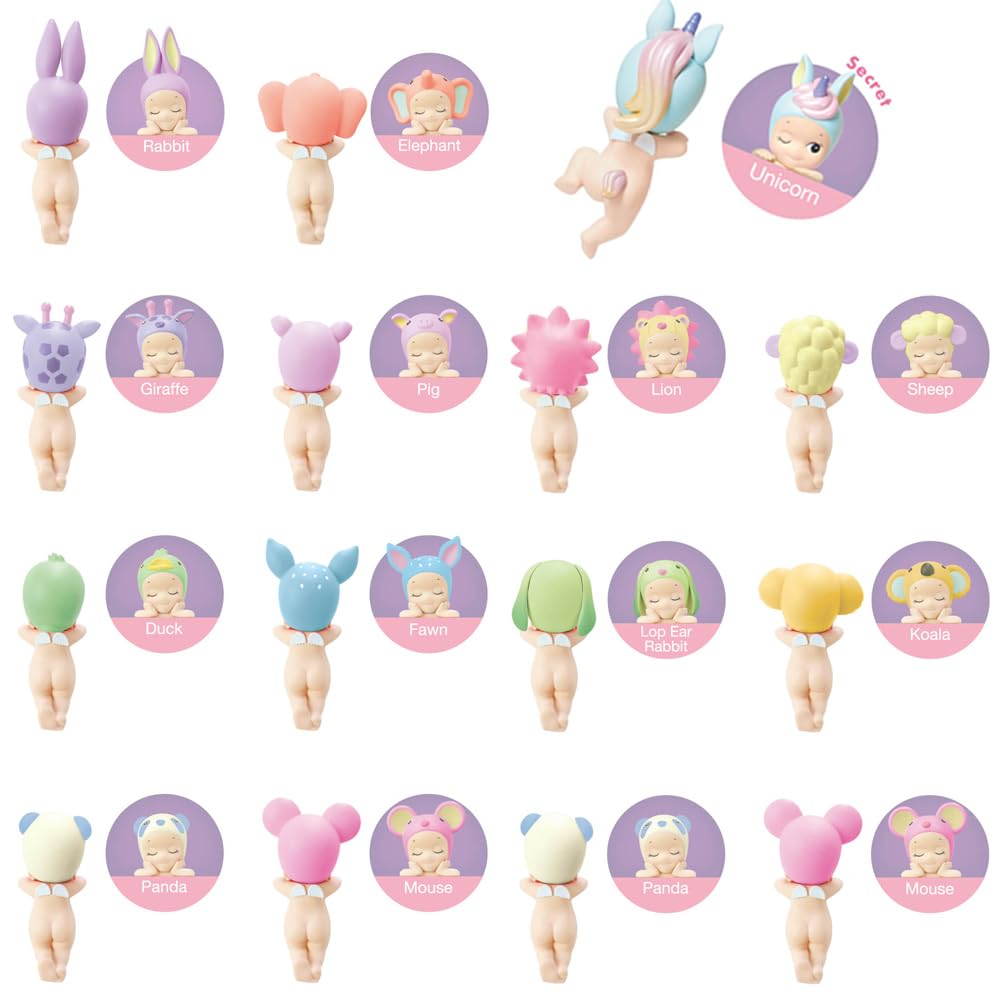 Sonny Angel Dreaming Series Hipper beside a clock for a cute time cue.