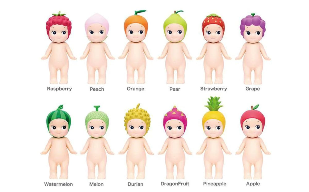 Sonny Angel fruit series baby figure for playful decor and gift ideas.