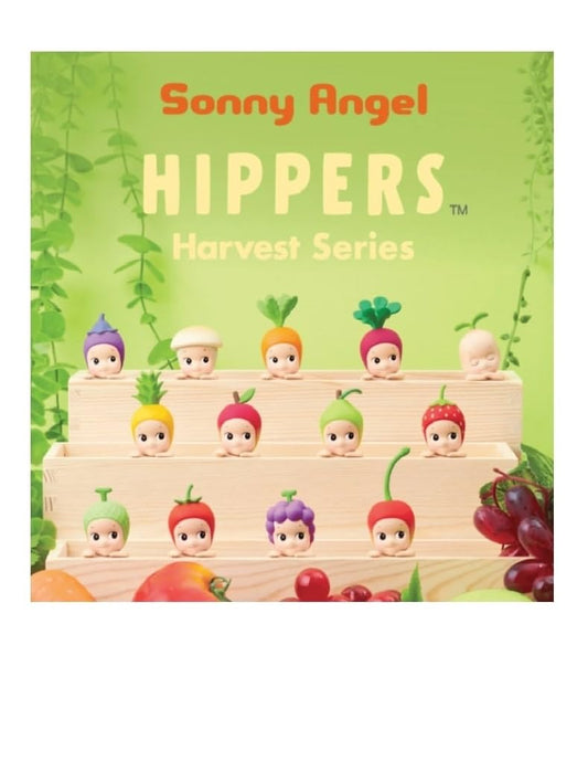 Sonny Angel Hippers Harvest figure side view, ideal for shelf display.