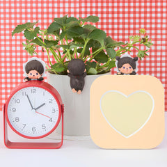 Sonny Angel Monchhichi HIPPERS on monitor adds playful charm to any workspace.