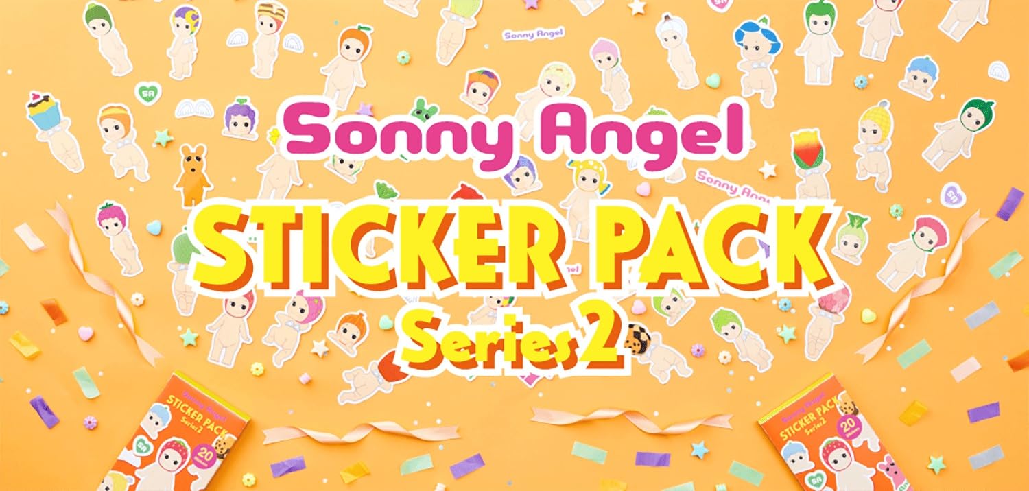 SONNY ANGEL box of 20 waterproof stickers for durable decorating and planning