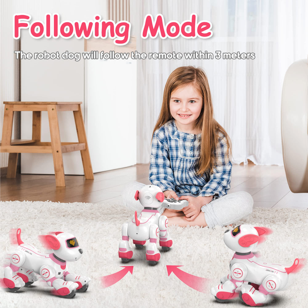 SONOMO robot dog toy in singing mode performs children's songs