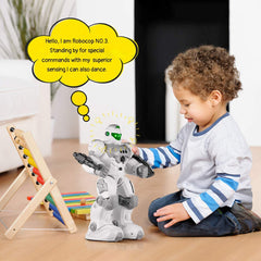 SONOMO robot with shields and weapons for imaginative missions