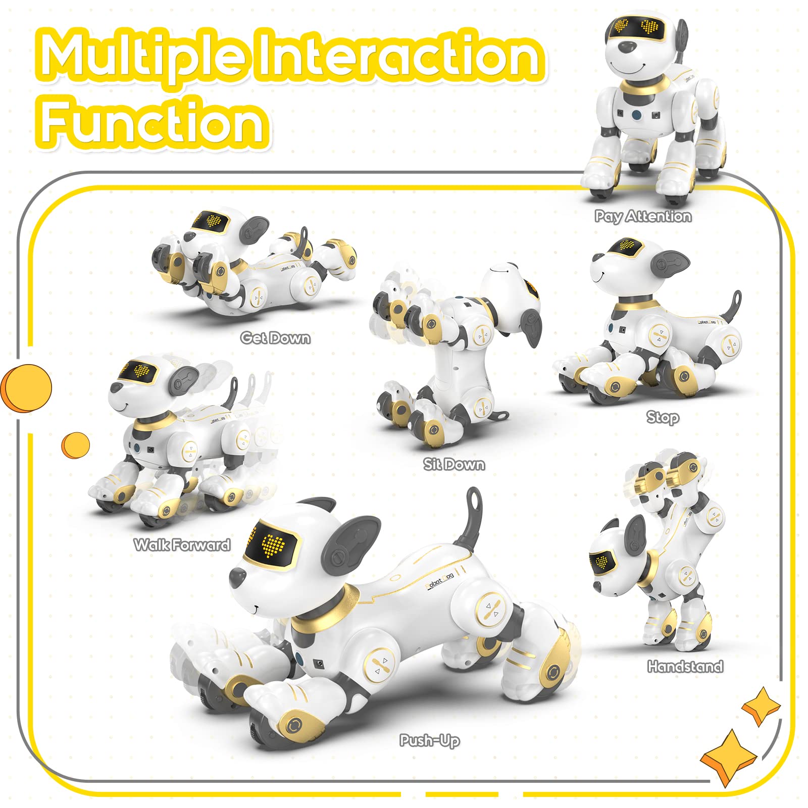 SONOMO robot dog performs impressive stunt actions during play