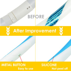 SONSA blue silicone decoration adds visual appeal and grip to the hoop