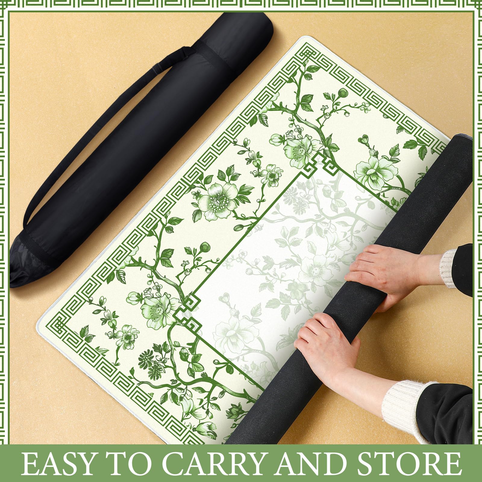 Sonwyoung mahjong mat supports mahjong, dominoes, and other games.