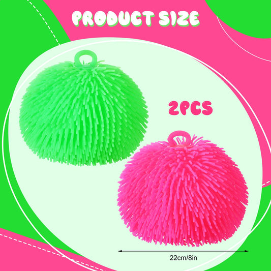Sonwyoung puffer ball green 8in offering colorful stress relief through squeeze and release