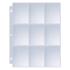 Sooez 120-pack 9-pocket protectors in binder, organized trading cards at a glance.