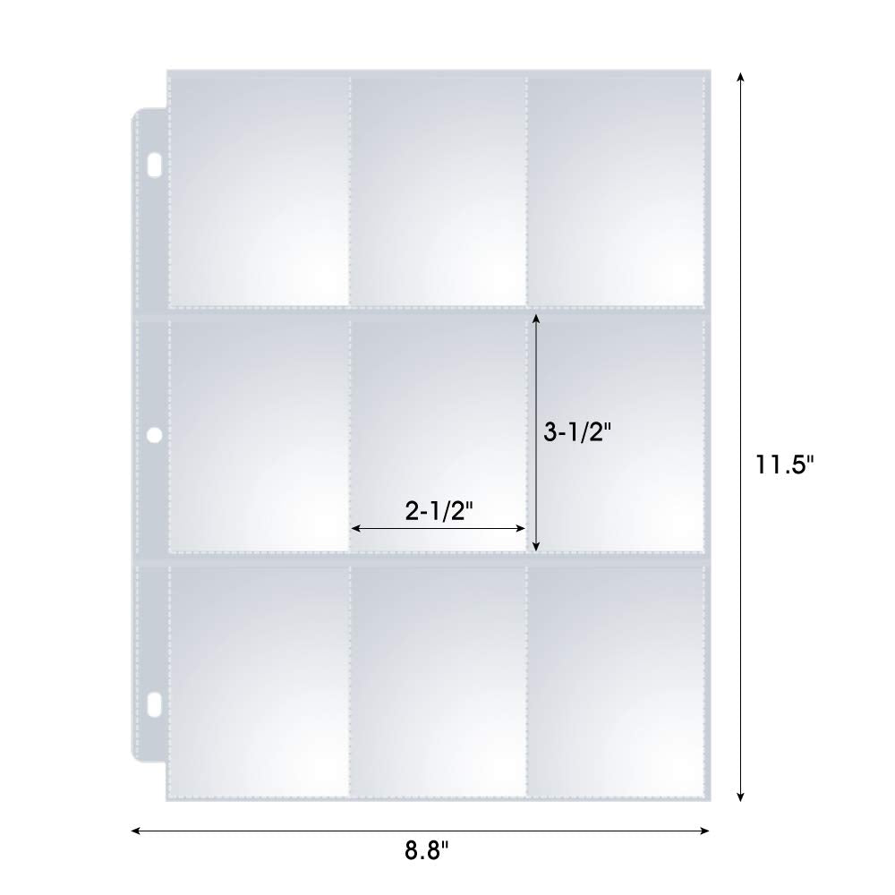 Sooez binder-compatible pages fit standard three-ring binders.