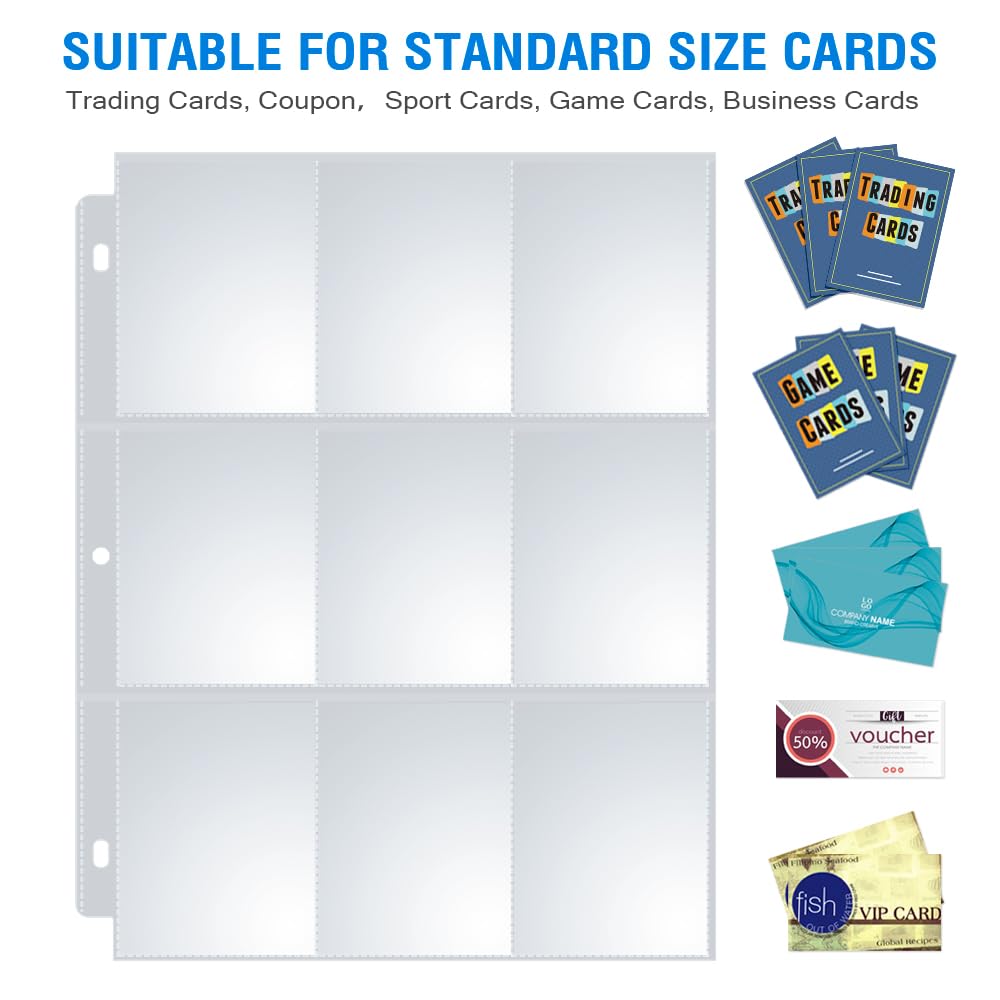 Sooez double-sided sleeves enabling compact back-to-back card storage.