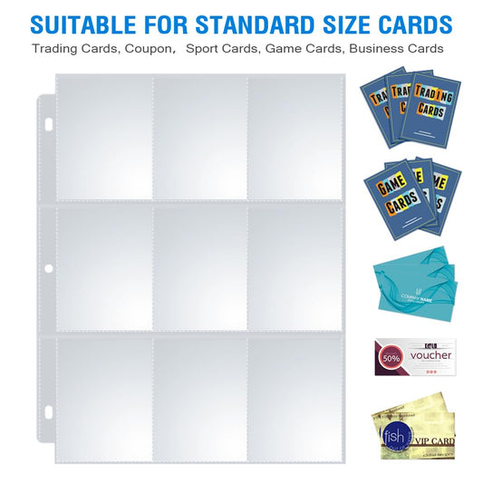 Sooez double-sided sleeves enabling compact back-to-back card storage.