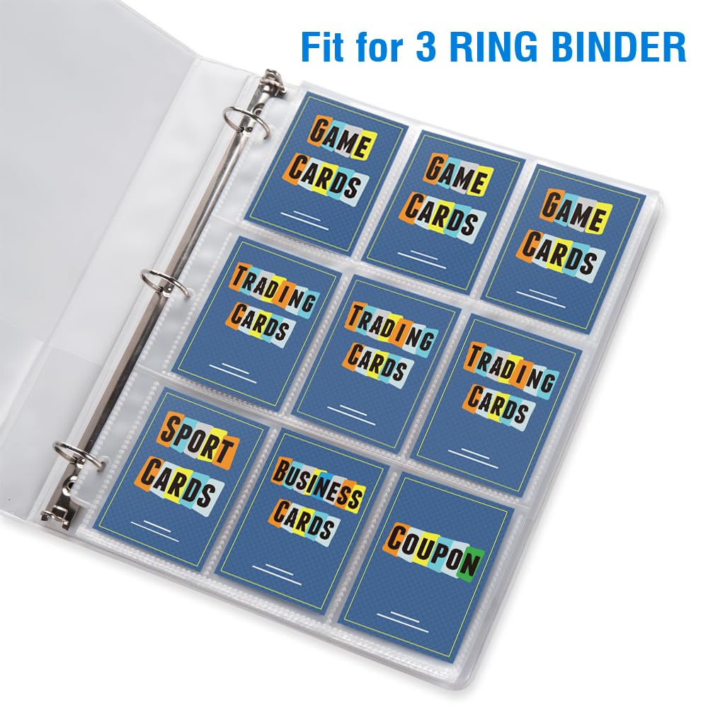 Sooez transparent sleeves display cards clearly without removal.