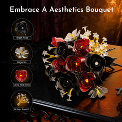 SOOLIO Babys Breath Pieces provide delicate accents to complete the bouquet’s look.