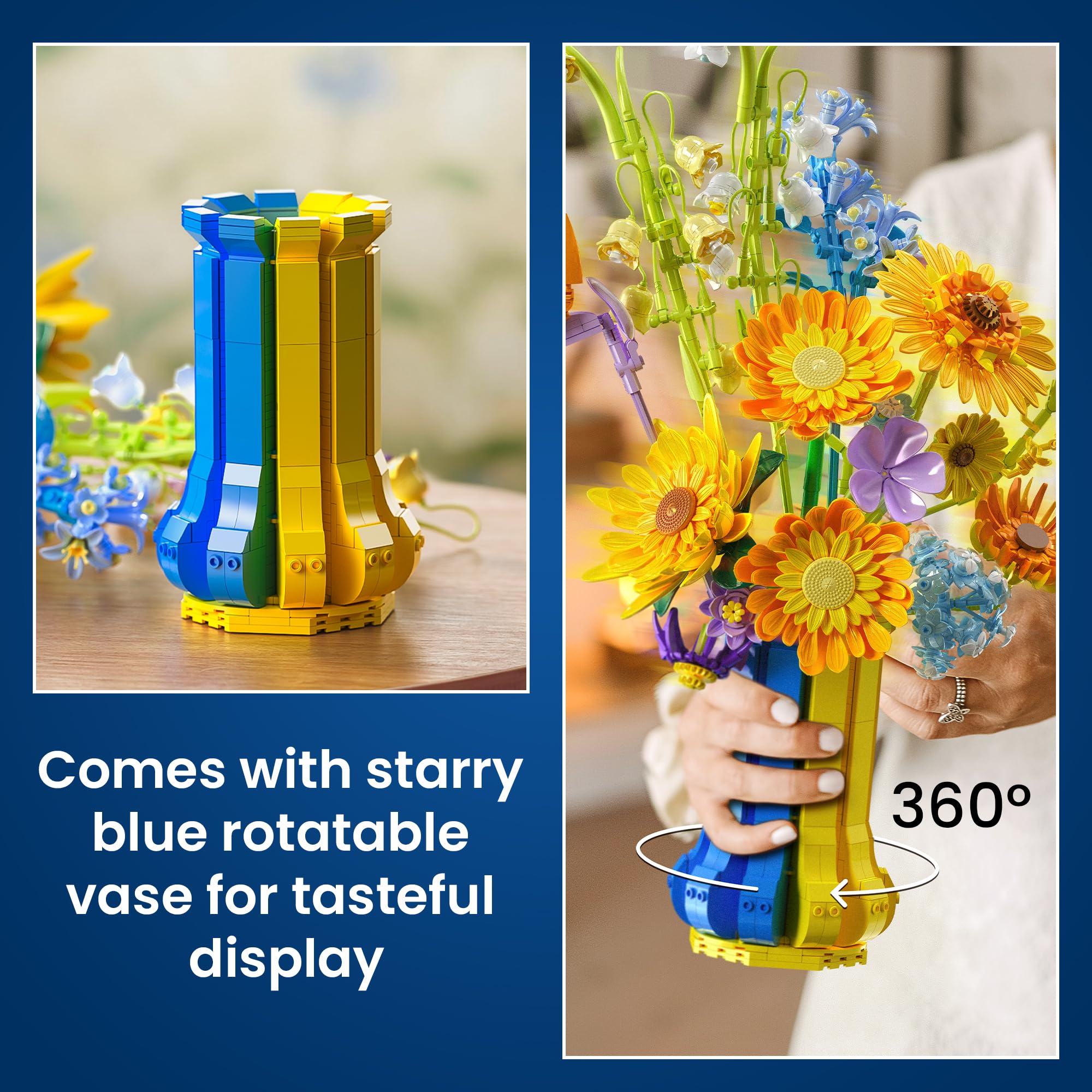 SOOLIO Home décor bouquet display ready to brighten any space.