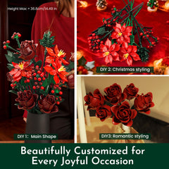 SOOLIO Finished bouquet display – 14.49-inch centerpiece ready to show