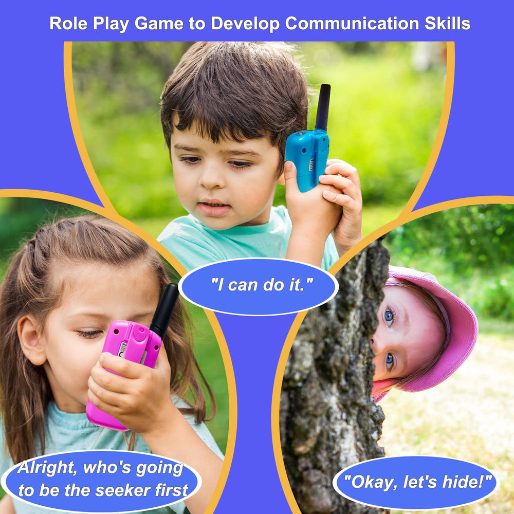 Soopotay Walkie Talkies require 4 AAA batteries (not included) for use