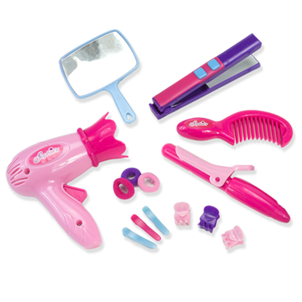 Sophia's 18-inch doll hair care storage case keeps accessories organized during pretend play.