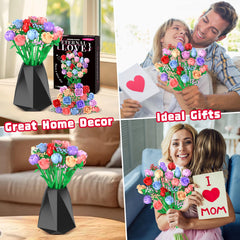 Sopu Colorful Rose Bouquet makes a thoughtful gift for her, mom, or partner.