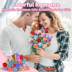 Sopu Colorful Rose Bouquet home decor boosts mood with vibrant, long-lasting color.