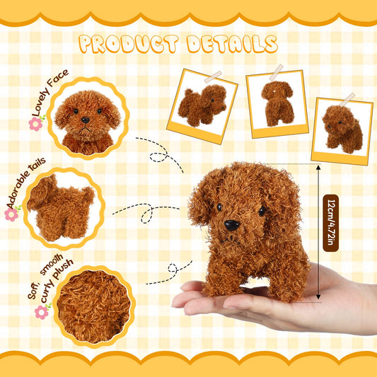 Sosation colorful puppy plush closeup highlights texture and color.