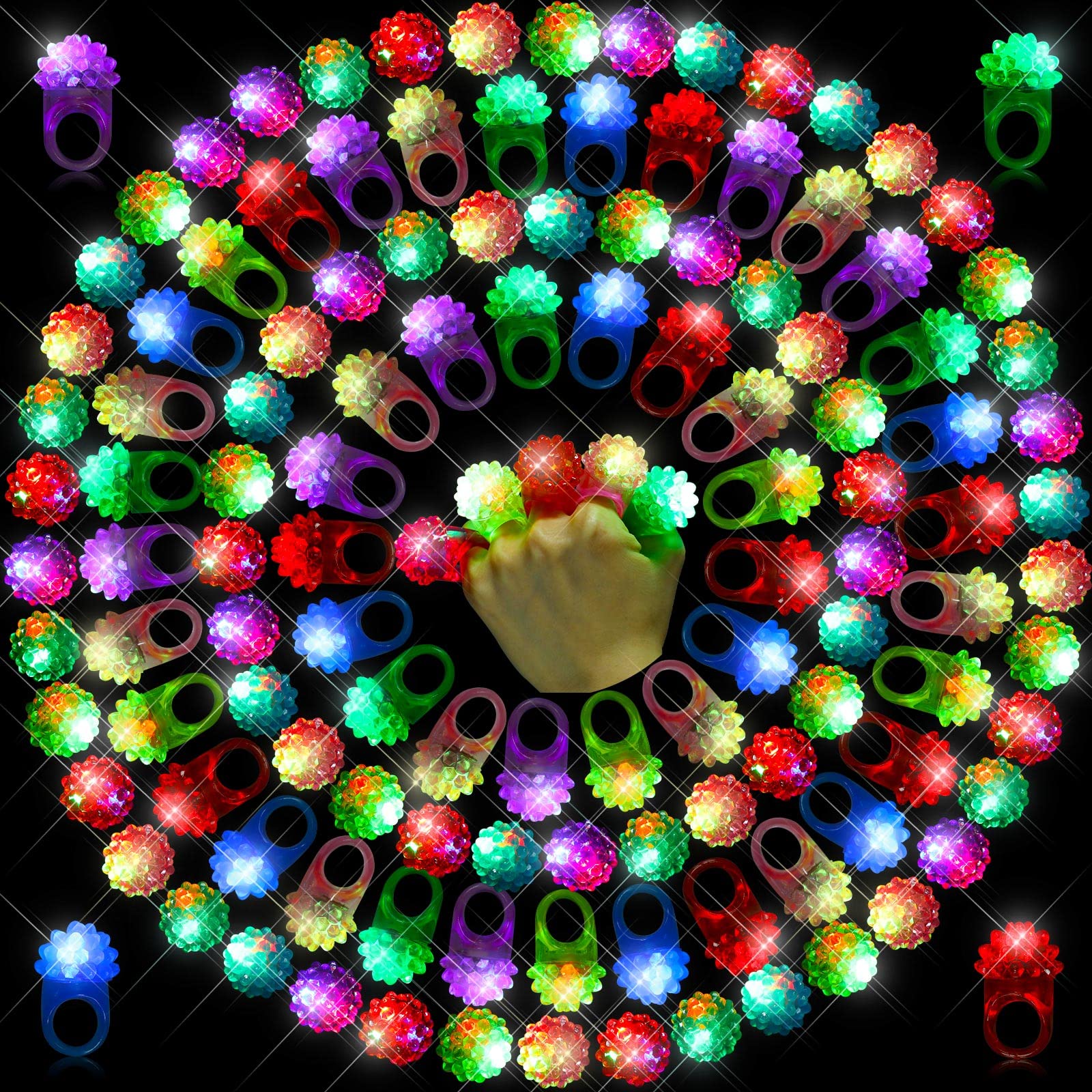 Sosation LED ring glows in the dark for night dancing