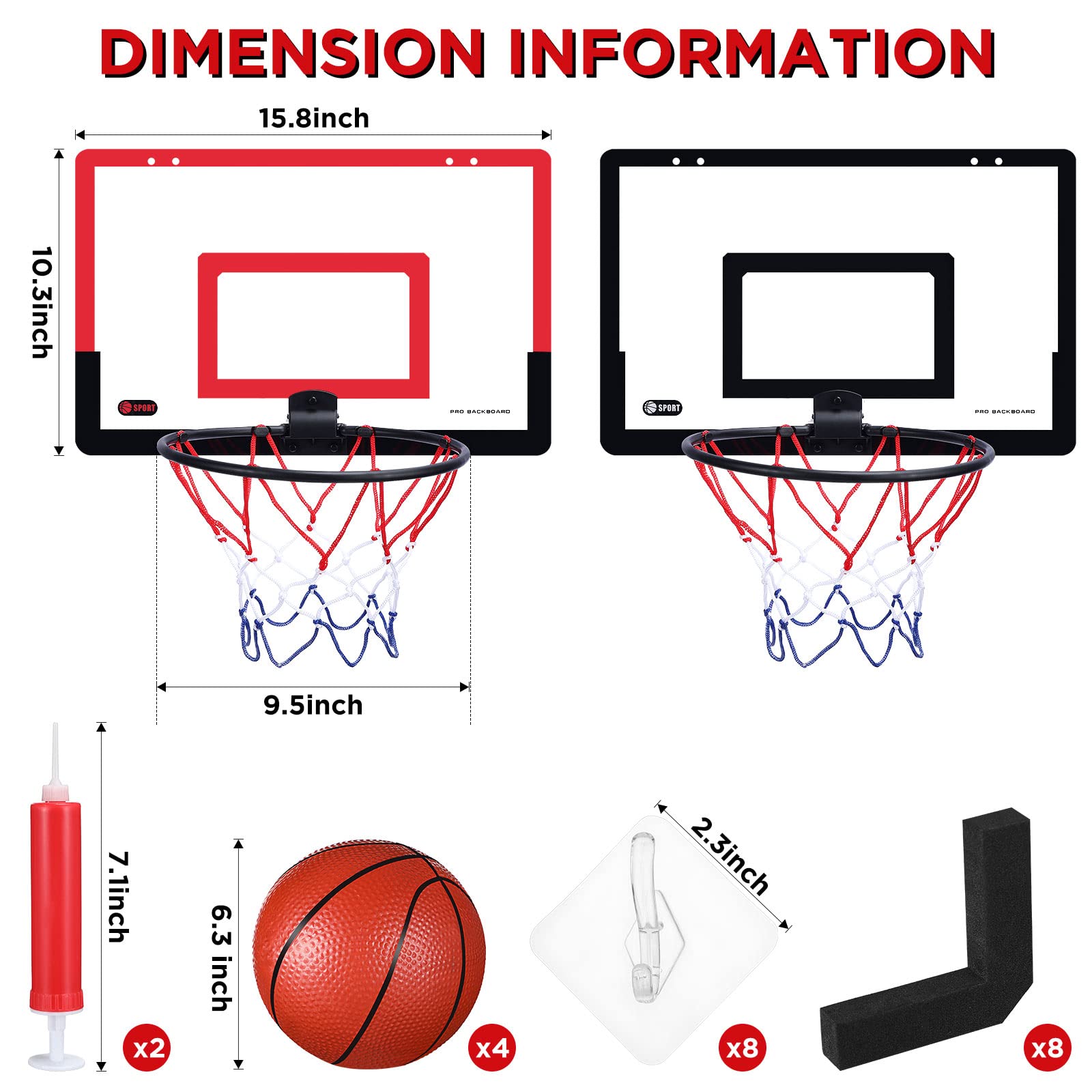 Sosation mini basketballs four-pack ready for family play.