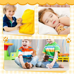 Sosation soft fabric puppy plush is lightweight and kid-friendly.