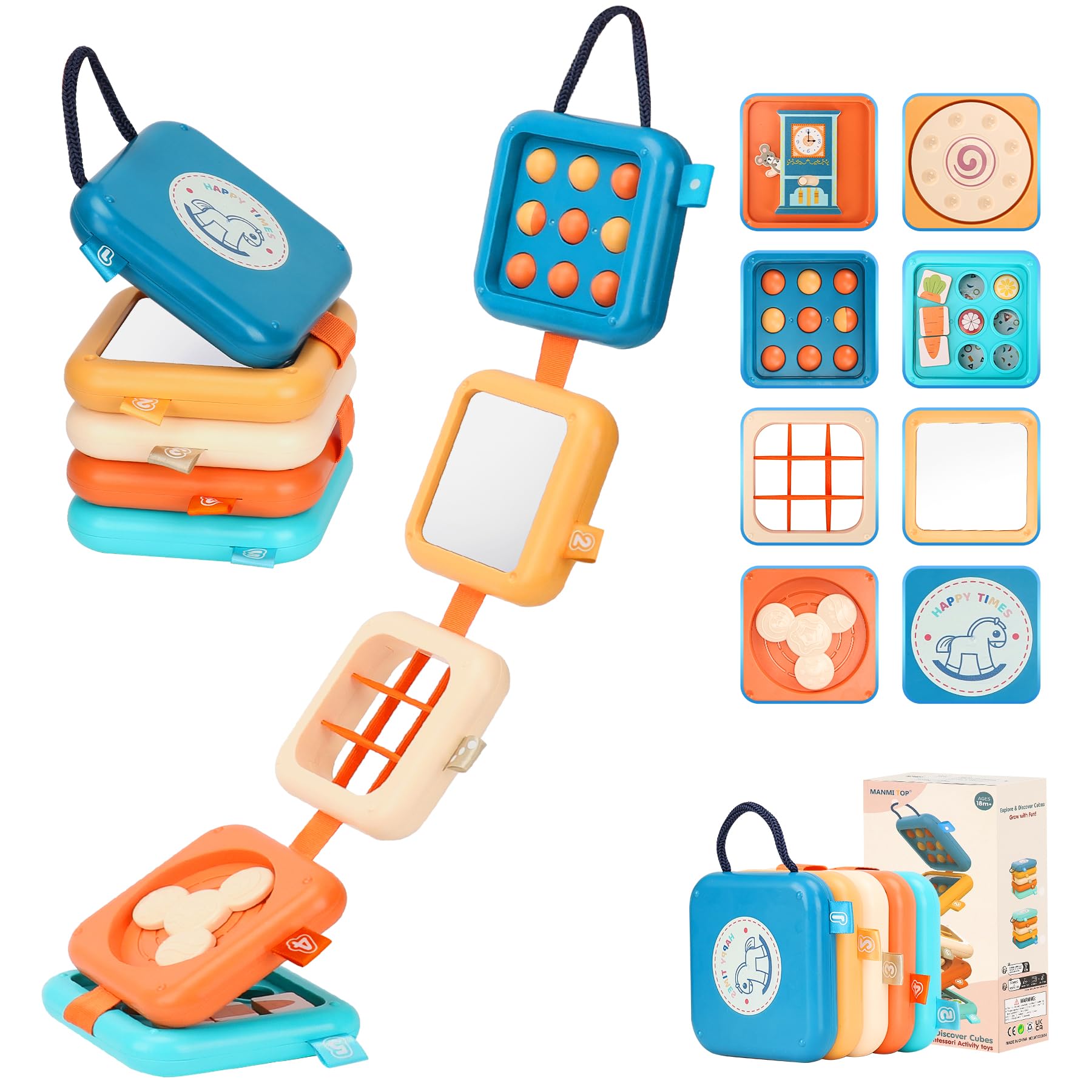 SOSUSHOE Busy Board mirror activity for focus and tactile exploration
