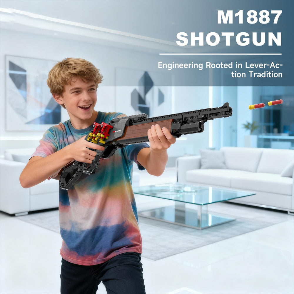 Sosuy M1887 1370+ piece build challenges adults and teens.