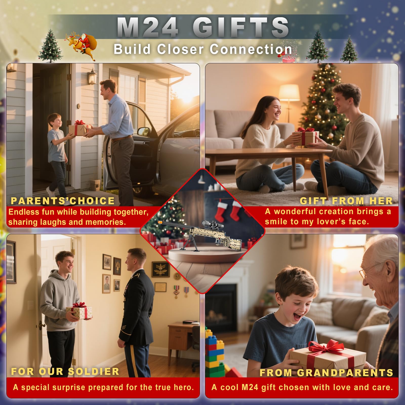 Sosuy M24 gift-ready packaging appeals to military enthusiasts and toy collectors.