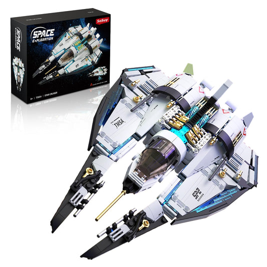 Sosuy Spaceship with LED rocket cockpit for immersive space play.