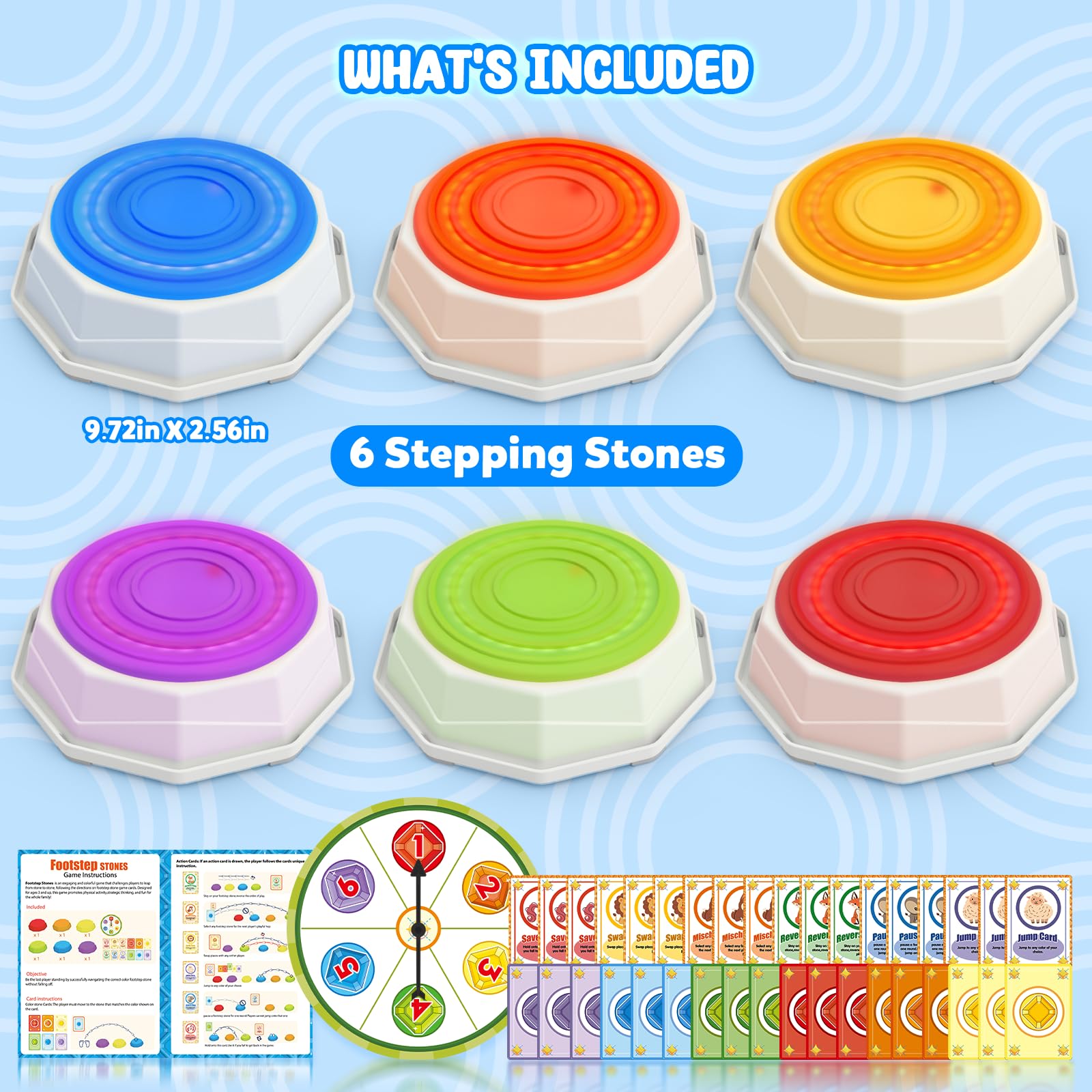SOTAONE action cards and spinner create engaging obstacle challenges.