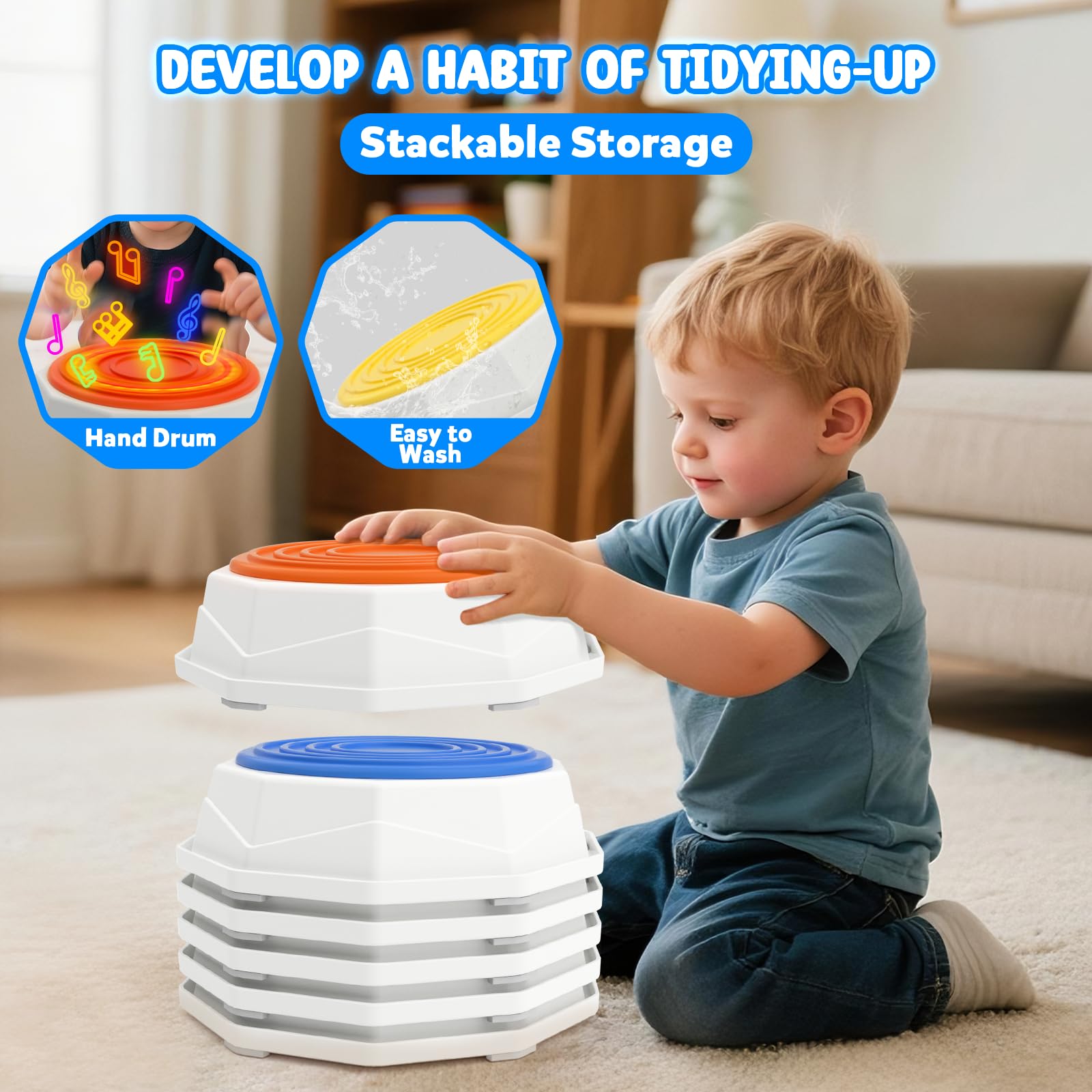 SOTAONE bright colors support visual learning during color matching.