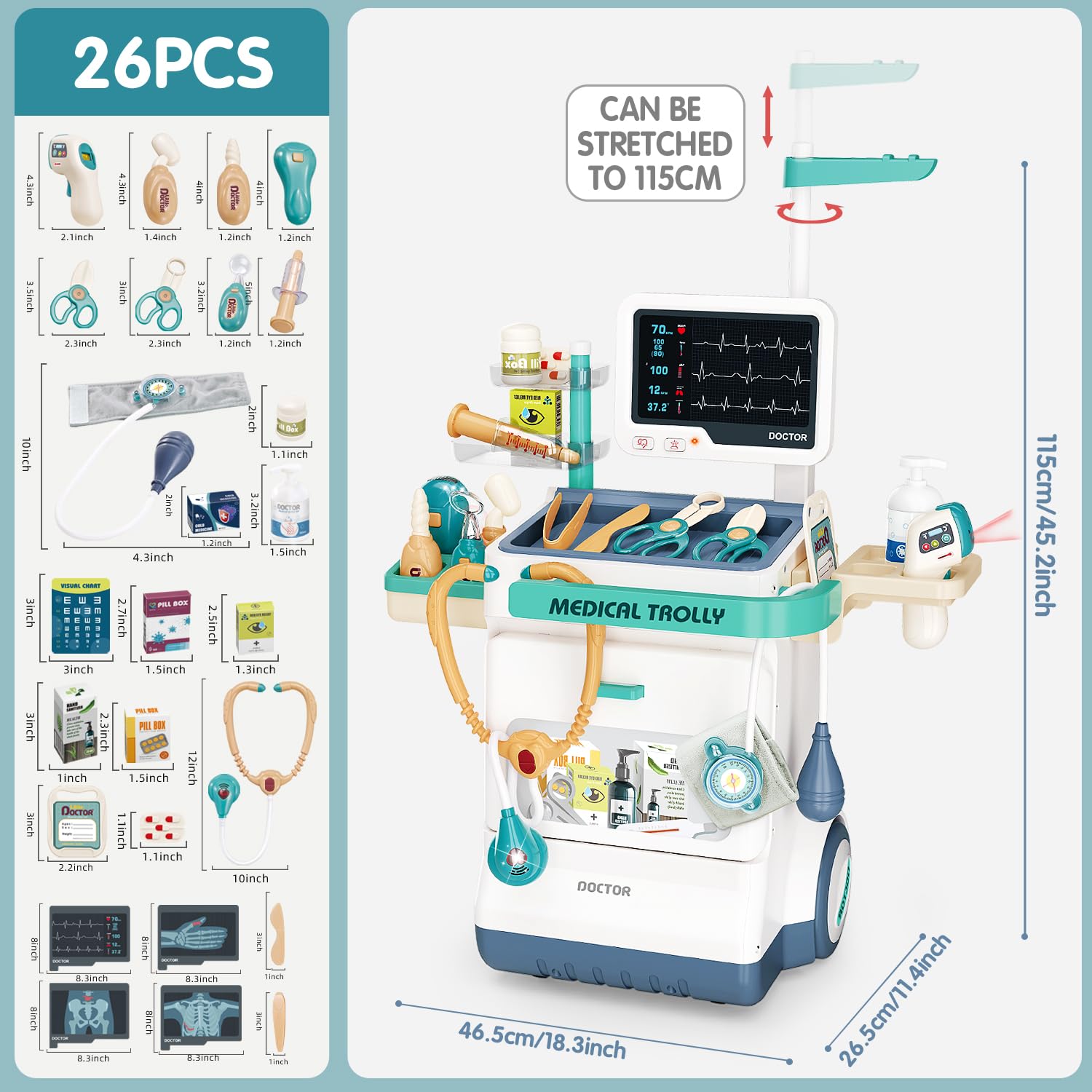 Sotodik Doctor Kit syringe and gauges for safe imaginative medical play.