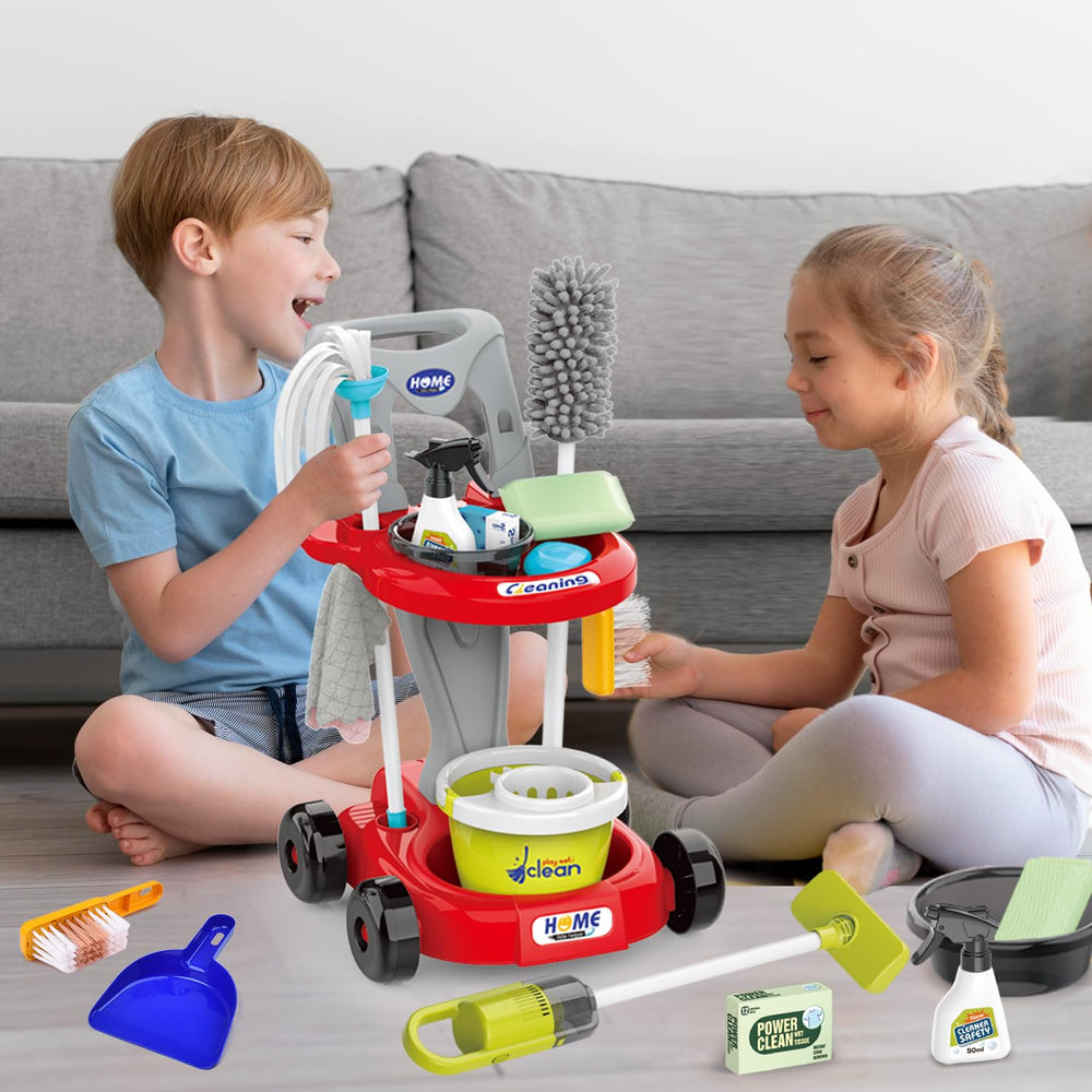 Sotodik red housekeeping playset scene perfect for interactive learning and pretend chores
