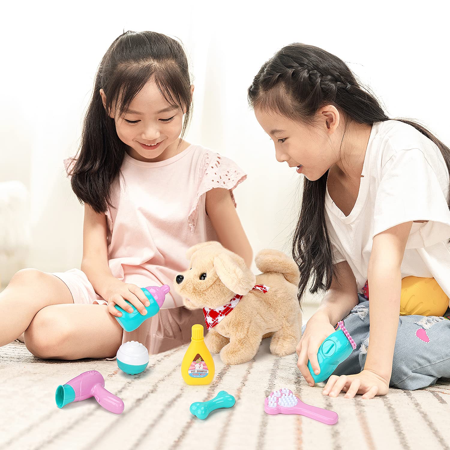 Sotodik Pet Care Play Set feeding and toy food for pretend meals