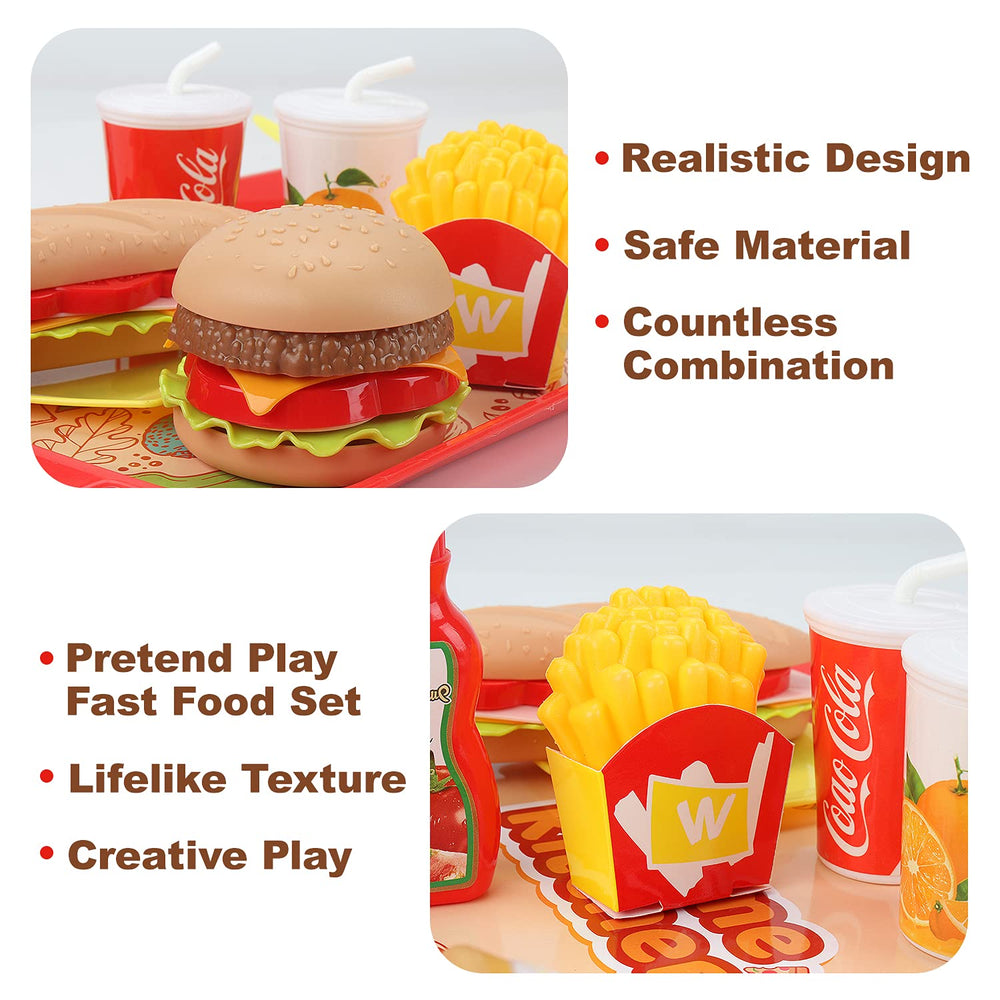Sotodik pretend play food set plate and utensils enhances serving role play experiences.