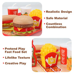 Sotodik pretend play food set plate and utensils enhances serving role play experiences.