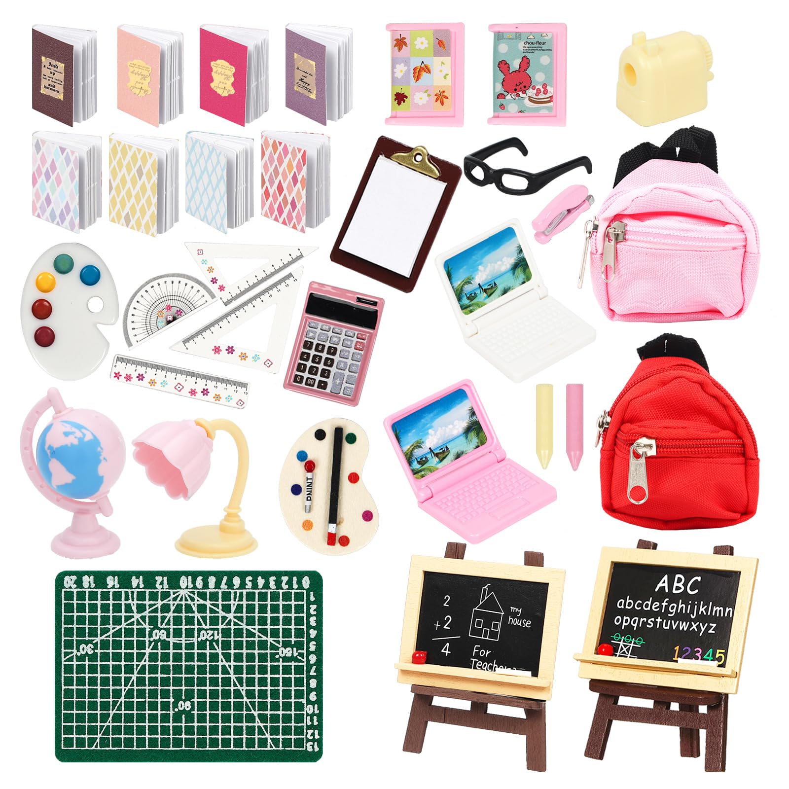 SOTOGO doll house glasses for realistic classroom scenes and pretend study
