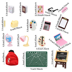 SOTOGO notepad for tiny homework notes in a dollhouse classroom