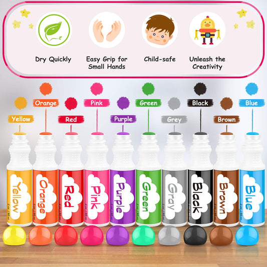Soucolor 48-page tearable activity book for dot marker play