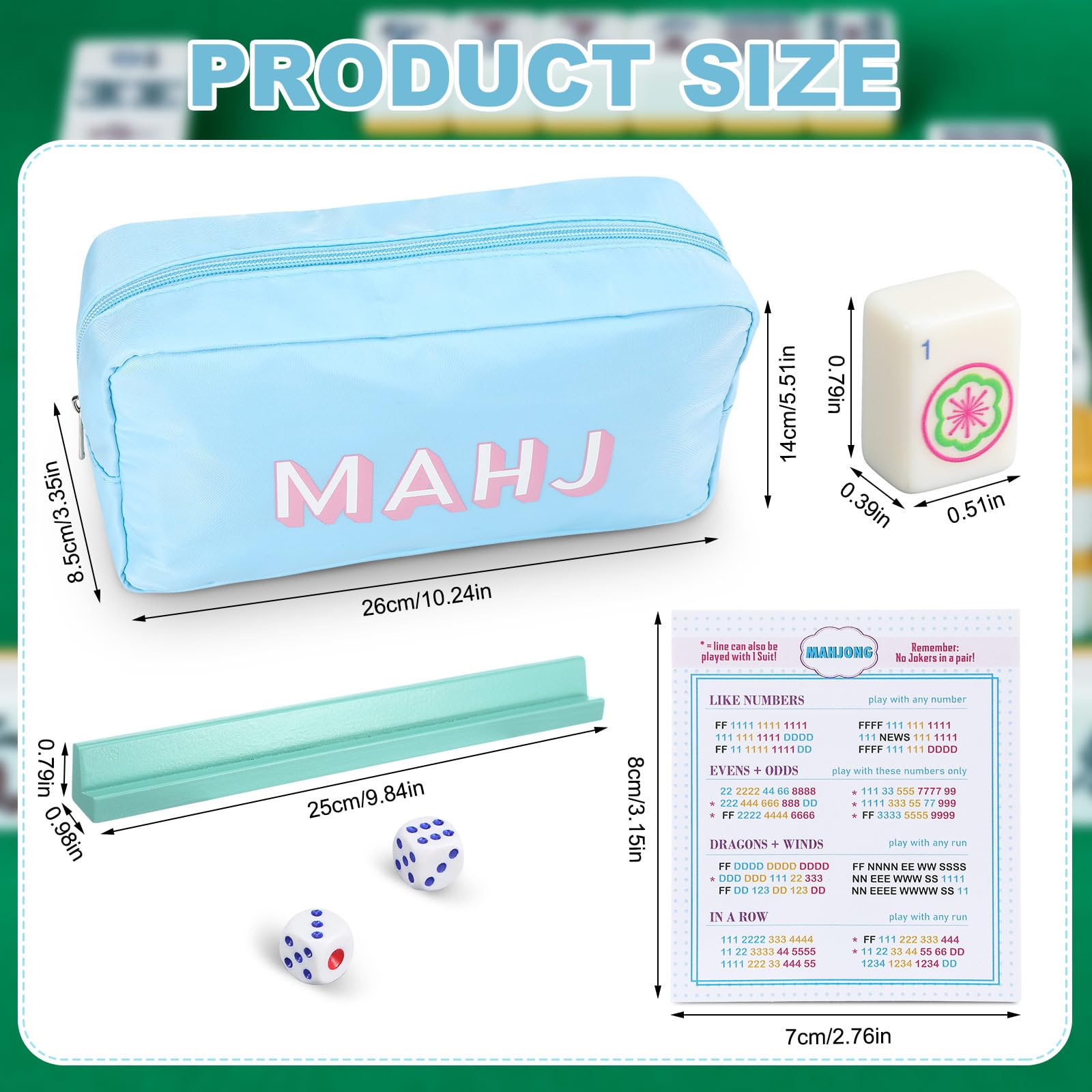 Soulchen dice for quick, on-the-go Mahjong rounds